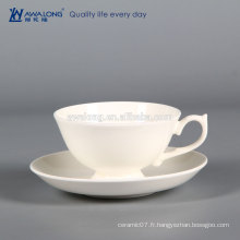Tasse en couleur blanche pour café, tasse à café personnalisée, tasse à café sans couvercle